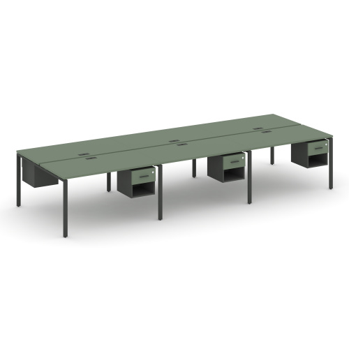 Бенч-система на 6 мест с подвесными тумбами Concept CN.DRS-157 фото 2 Бенч-система на 6 мест с подвесными тумбами Concept CN.DRS-157 фото 2