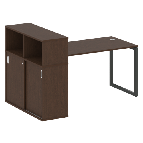 Стол офисный с шкафом-купе на О-обр. м/к Metal System Quattro 40БО.РС-СШК-3.3 фото 11 Стол офисный с шкафом-купе на О-обр. м/к Metal System Quattro 40БО.РС-СШК-3.3 фото 11