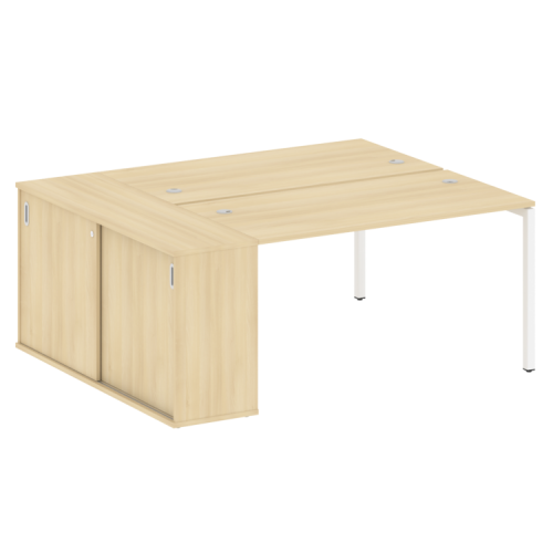 Бенч-система с шкафом-купе на П-обр. м/к Metal System Quattro 40БП.РС-СШК-1.3 фото 9