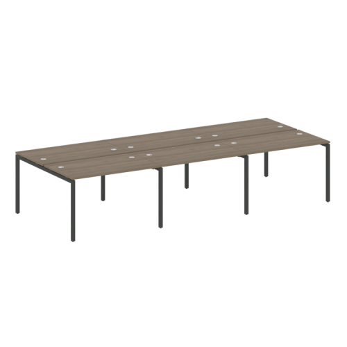 Бенч-система на 6 рабочих мест на П-обр. м/к Metal System Quattro 40БП.СМ-6.2 фото 2