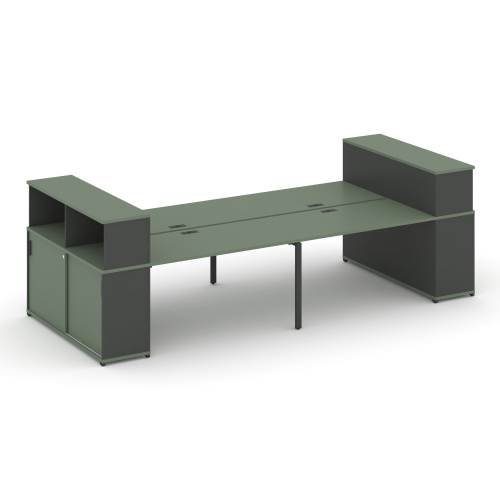 Бенч-система с опорными шкафами-купе Concept CN.DRS-281 фото 2 Бенч-система с опорными шкафами-купе Concept CN.DRS-281 фото 2