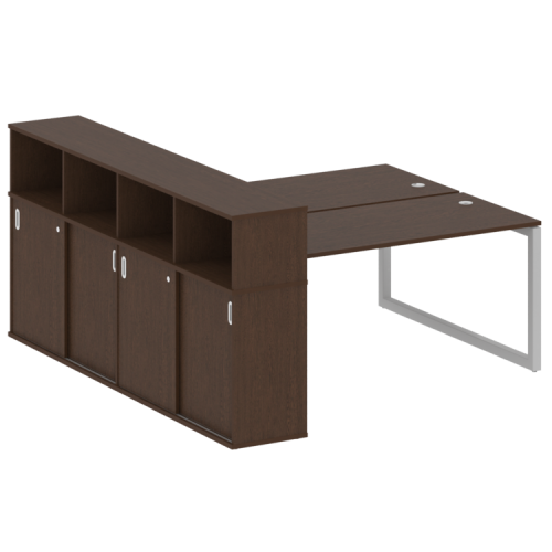 Бенч-система с шкафом-купе на О-обр. м/к Metal System Quattro 50БО.РС-СШК-4.4 фото 8