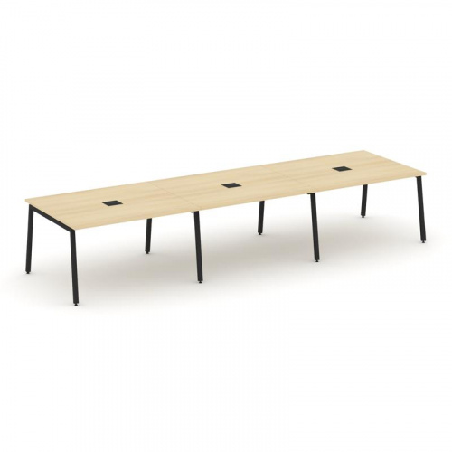 Style Project Стол переговорный SN-4A.SPRG-052 Дуб Табак/Металл Антрацит 3540*1180*750 фото 3