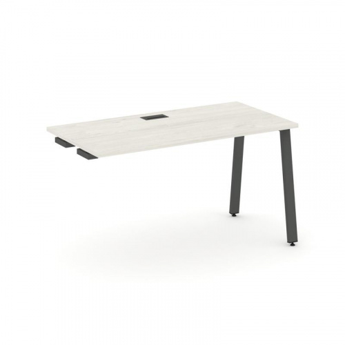 Style Project Стол-приставка к опор. элем. SN-6A.OPRS-014 Дуб Табак/Металл Белый 1580*700*750 фото 22