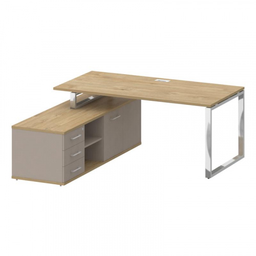 Стол руководителя с опорной греденцией Shift SK.SRG-180 (L) Стол руководителя с опорной греденцией Shift SK.SRG-180 (L)