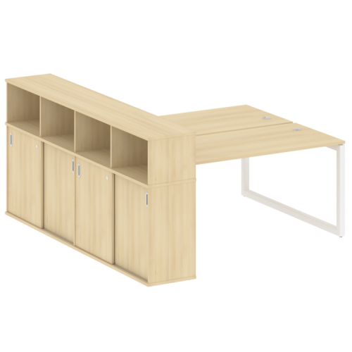 Бенч-система с шкафом-купе на О-обр. м/к Metal System Quattro 50БО.РС-СШК-4.4 фото 15