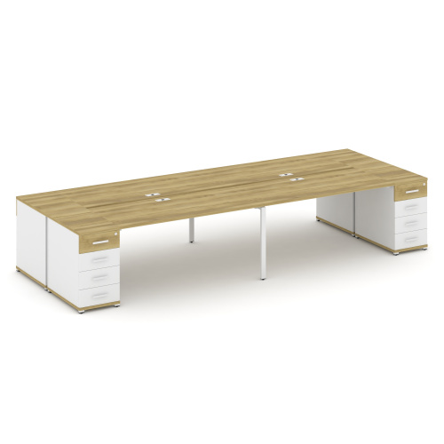 Бенч-система на 4 места с 2 опорными тумбами Concept CN.DRS-428 фото 11