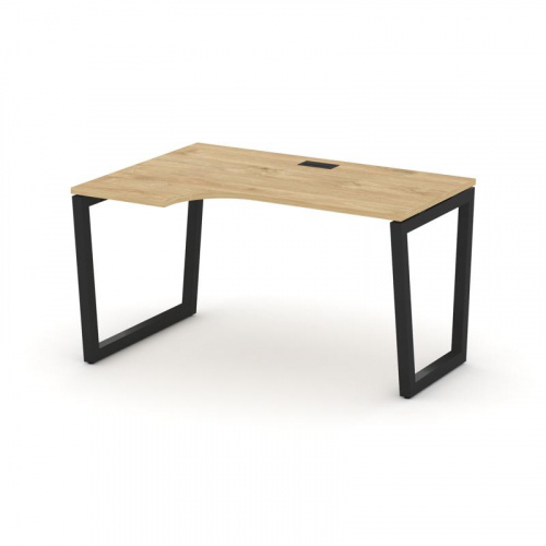 Style Project Стол рабочий эргоном. SN-5T2.SPA-011(L) Акация Лорка/Металл Антрацит/Заглушка Пластик Style Project Стол рабочий эргоном. SN-5T2.SPA-011(L) Акация Лорка/Металл Антрацит/Заглушка Пластик