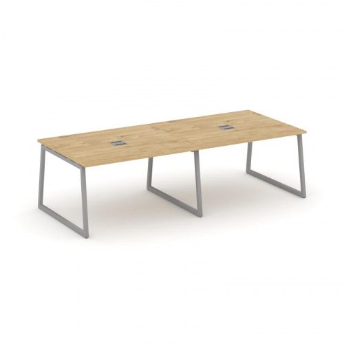 Style Project Стол переговорный SN-4T1.SPRG-042 Акация Лорка/Металл Антрацит/Заглушка Металл Антраци