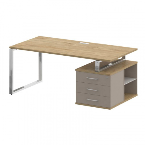 Стол руководителя с опорной тумбой Shift SK.SRT-180 (R) Стол руководителя с опорной тумбой Shift SK.SRT-180 (R)