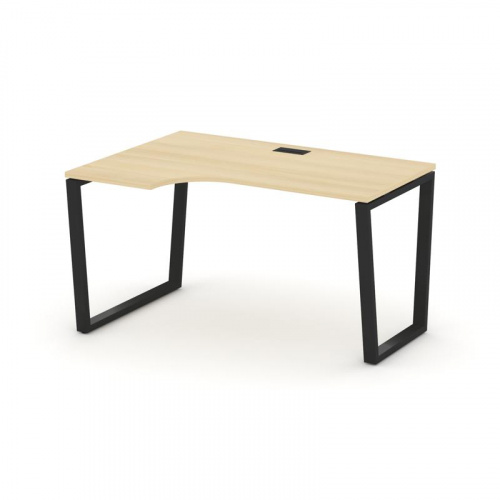 Style Project Стол рабочий эргоном. SN-6T2.SPA-022(L) Акация Лорка/Металл Антрацит/Заглушка Пластик фото 6