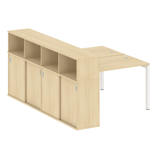 Бенч-система с шкафом-купе на П-обр. м/к Metal System Quattro 50БП.РС-СШК-4.2 фото 8 Бенч-система с шкафом-купе на П-обр. м/к Metal System Quattro 50БП.РС-СШК-4.2 фото 8