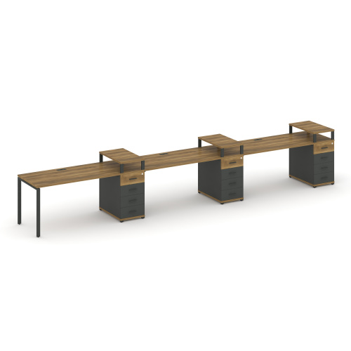 Бенч-система на 3 места с 3 опорными тумбами Concept CN.ORS-459