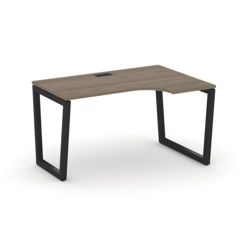 Style Project Стол рабочий эргоном. SN-5T2.SPA-022(R) Акация Лорка/Металл Антрацит/Заглушка Пластик фото 7