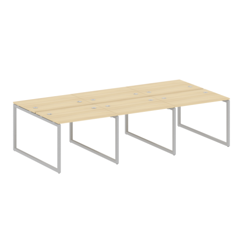 Бенч-система на 6 рабочих мест на О-обр. м/к Metal System Quattro 40БО.СМ-6.1 фото 6