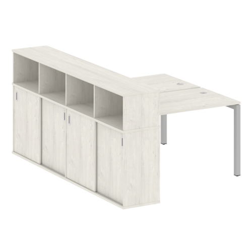 Бенч-система с шкафом-купе на П-обр. м/к Metal System Quattro 50БП.РС-СШК-4.2 фото 9 Бенч-система с шкафом-купе на П-обр. м/к Metal System Quattro 50БП.РС-СШК-4.2 фото 9