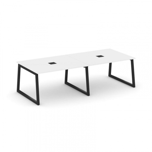 Style Project Стол переговорный SN-5T1.SPRG-042 Акация Лорка/Металл Антрацит/Заглушка Металл Антраци фото 6