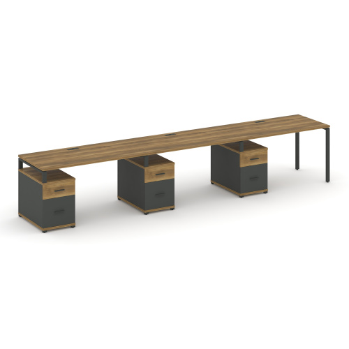 Бенч-система на 3 места с 3 опорными тумбами Concept CN.ORS-345 Бенч-система на 3 места с 3 опорными тумбами Concept CN.ORS-345