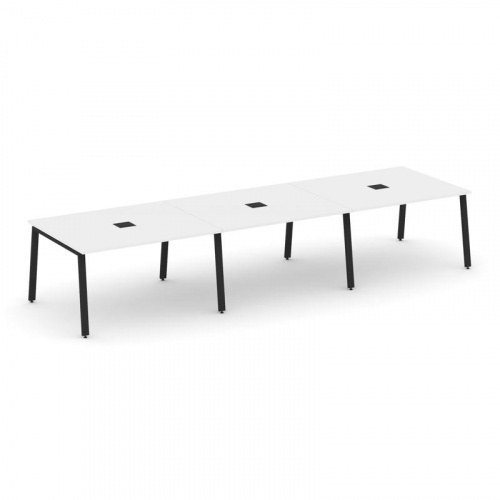 Style Project Стол переговорный SN-6A.SPRG-053 Дуб Табак/Металл Белый 4410*1180*750 фото 10