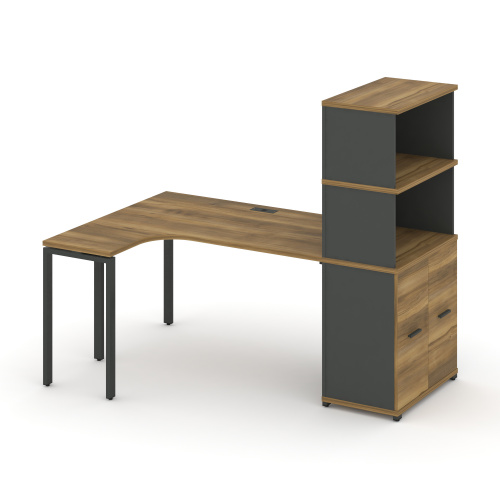 Стол эргономичный с опорным распашным шкафом Concept CN.SA-215(L)
