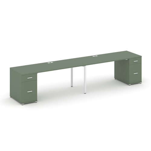 Бенч-система на 2 места с 2 опорными тумбами Concept CN.ORS-413