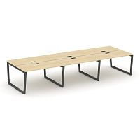 Style Project Рабочая станция 2-х сторон. SN-5T2.DRS-073 Акация Лорка/Металл Антрацит/Заглушка Пласт