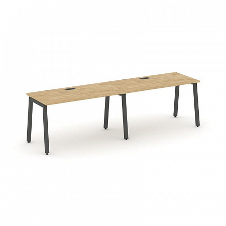 Style Project Рабочая станция 1 сторон. SN-5A.ORS-001 Тиквуд Светлый/Металл Антрацит 1960*600*750