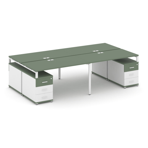 Бенч-система на 4 места с 2 опорными тумбами Concept CN.DRS-328 фото 5 Бенч-система на 4 места с 2 опорными тумбами Concept CN.DRS-328 фото 5