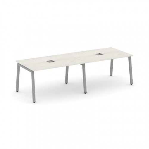 Style Project Стол переговорный SN-5A.SPRG-012 Дуб Табак/Металл Белый 2360*980*750 фото 4 Style Project Стол переговорный SN-5A.SPRG-012 Дуб Табак/Металл Белый 2360*980*750 фото 4