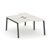 Style Project Рабочая станция эргоном. SN-5A.DRPA-012 Дуб Наварра/Металл Антрацит 1580*1432/1992*750