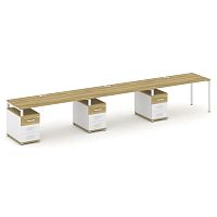 Бенч-система на 3 места с 3 опорными тумбами Concept CN.ORS-344