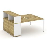 Бенч-система с опорным шкафом-купе с надставкой Concept CN.DRS-240