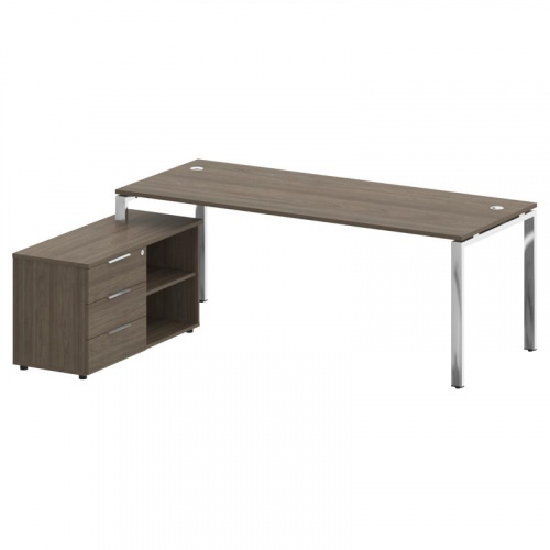 Стол руководителя с тумбой Metal System Direct БГ.СРТ-6.8 (L) Стол руководителя с тумбой Metal System Direct БГ.СРТ-6.8 (L)
