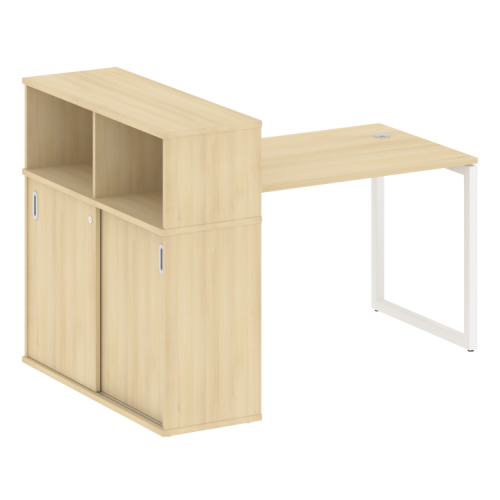 Стол офисный с шкафом-купе на О-обр. м/к Metal System Quattro 40БО.РС-СШК-3.2 фото 15