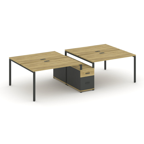 Бенч-система на 4 места с опорной тумбой Concept CN.DRS-315 фото 4 Бенч-система на 4 места с опорной тумбой Concept CN.DRS-315 фото 4