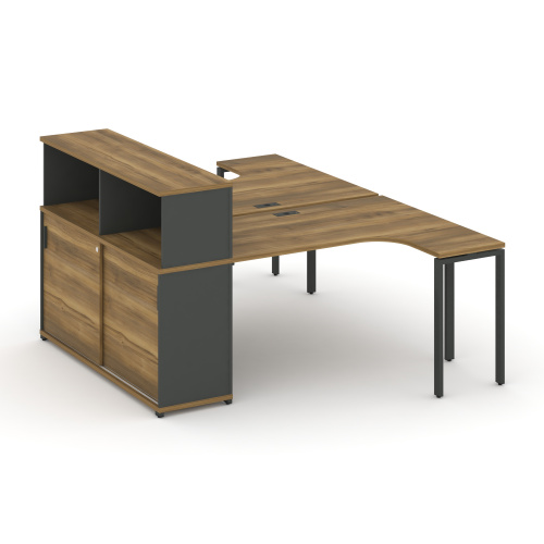 Бенч-система с опорным шкафом-купе с надставкой Concept CN.DSA-219 Бенч-система с опорным шкафом-купе с надставкой Concept CN.DSA-219