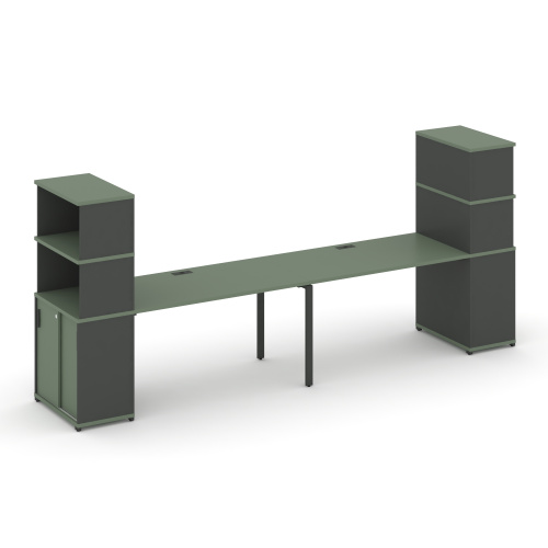 Бенч-система с опорным шкафом-купе Concept CN.ORS-243 фото 2 Бенч-система с опорным шкафом-купе Concept CN.ORS-243 фото 2