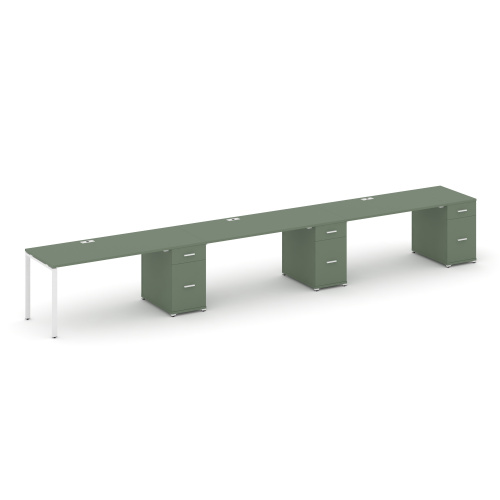 Бенч-система на 3 места с 3 опорными тумбами Concept CN.ORS-448