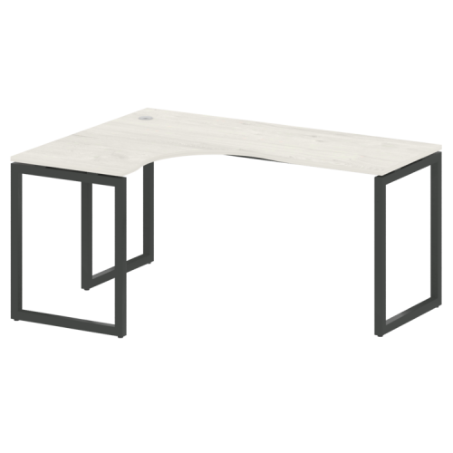 Стол криволинейный левый на О-обр. м/к Metal System Quattro 40БО.СА-4 (L) фото 5 Стол криволинейный левый на О-обр. м/к Metal System Quattro 40БО.СА-4 (L) фото 5