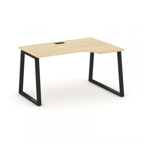 Style Project Стол рабочий эргоном. SN-6T1.SPA-011(R) Акация Лорка/Металл Антрацит/Заглушка Пластик фото 7 Style Project Стол рабочий эргоном. SN-6T1.SPA-011(R) Акация Лорка/Металл Антрацит/Заглушка Пластик фото 7