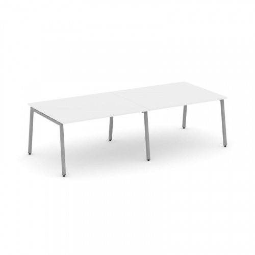 Style Project Стол переговорный SN-4A.SPRG-042.3 Белый/Металл Антрацит 2360*1180*750 фото 2 Style Project Стол переговорный SN-4A.SPRG-042.3 Белый/Металл Антрацит 2360*1180*750 фото 2