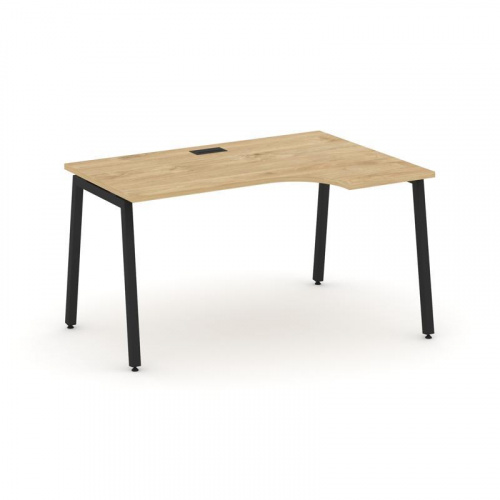 Style Project Стол рабочий эргоном. SN-4A.SPA-012(R) Дуб Табак/Металл Антрацит 1580*700/980*750 фото 8