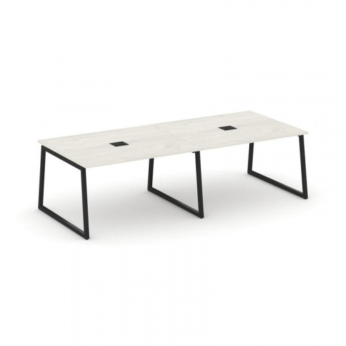 Style Project Стол переговорный SN-4T1.SPRG-042 Акация Лорка/Металл Антрацит/Заглушка Металл Антраци фото 9