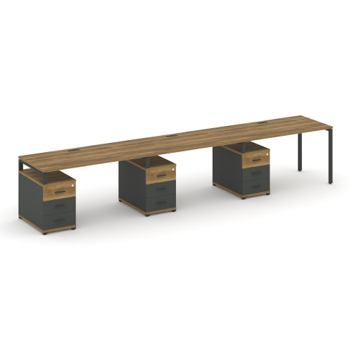 Бенч-система на 3 места с 3 опорными тумбами Concept CN.ORS-341 Бенч-система на 3 места с 3 опорными тумбами Concept CN.ORS-341