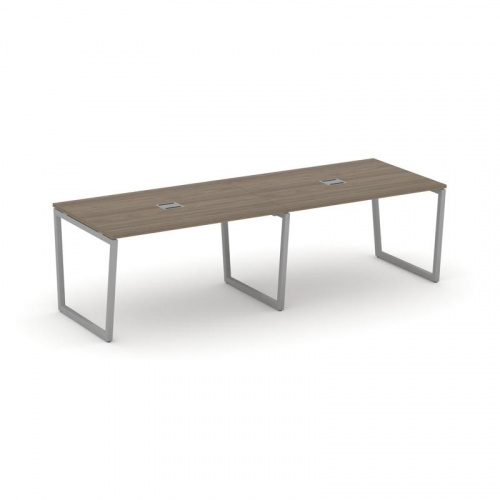 Style Project Стол переговорный SN-4T2.SPRG-013 Акация Лорка/Металл Антрацит/Заглушка Металл Антраци фото 13