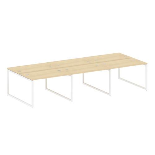 Бенч-система на 6 рабочих мест на О-обр. м/к Metal System Quattro 40БО.СМ-6.2 фото 14