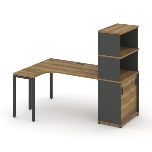 Стол эргономичный с опорным шкафом-купе Concept CN.SA-221(L) Стол эргономичный с опорным шкафом-купе Concept CN.SA-221(L)