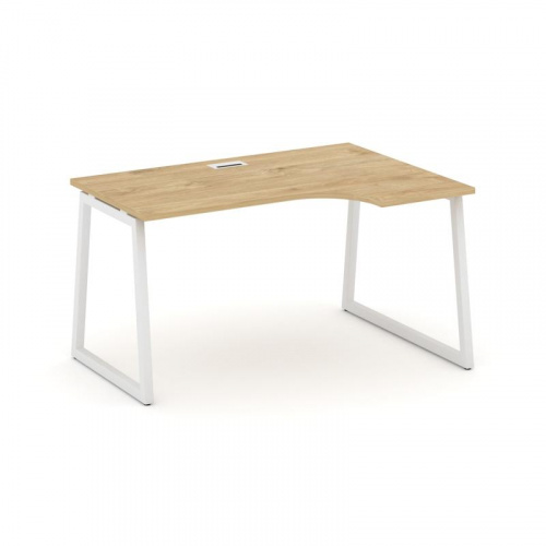 Style Project Стол рабочий эргоном. SN-4T1.SPA-001(R) Акация Лорка/Металл Антрацит/Заглушка Пластик фото 3 Style Project Стол рабочий эргоном. SN-4T1.SPA-001(R) Акация Лорка/Металл Антрацит/Заглушка Пластик фото 3