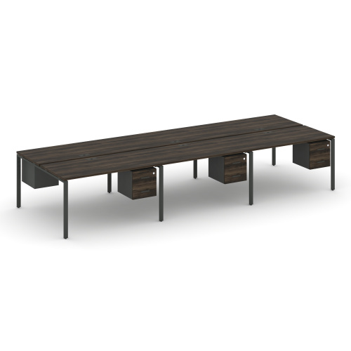 Бенч-система на 6 мест с подвесными тумбами Concept CN.DRS-155 фото 3 Бенч-система на 6 мест с подвесными тумбами Concept CN.DRS-155 фото 3