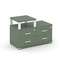 Тумба приставная с 4 ящиками Concept CN.TSP-002 W